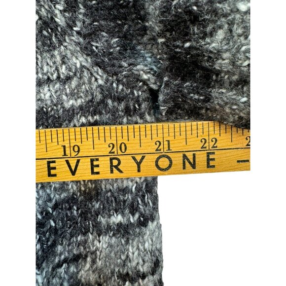 Lane Bryant Womens Open Front Knit Cardigan 14/16 Black Gray White Short Sleeve - Picture 4 of 10